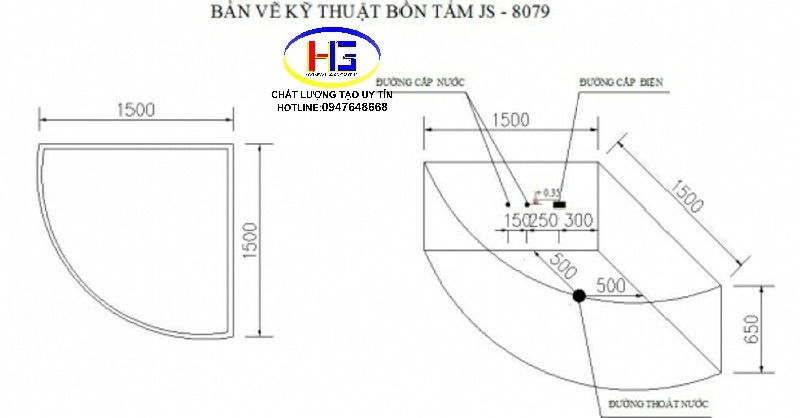 bồn tắm massage JS 8079